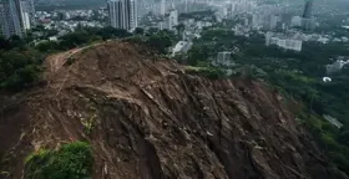 risco de deslizamento em SP