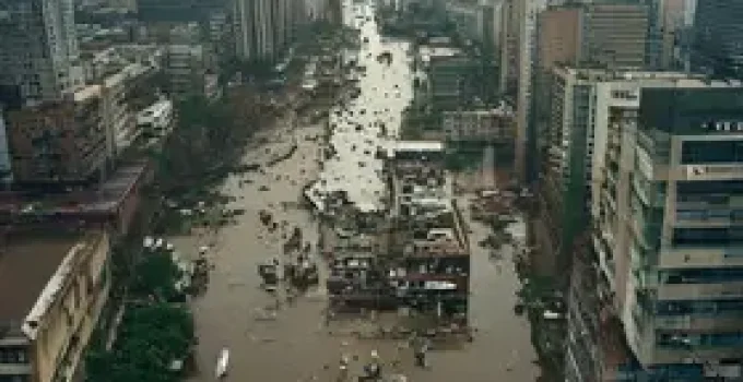 enchentes em São Paulo