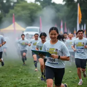 Corrida, celebração e tecnologia