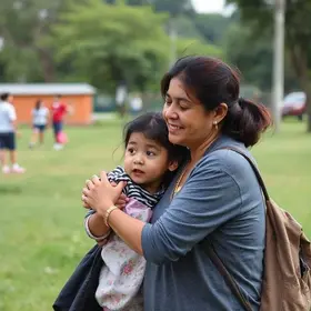 mãe procura por filha