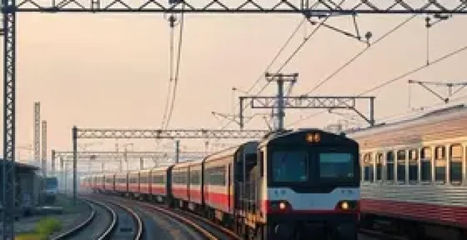 trens linhas separadas cargas e passageiros