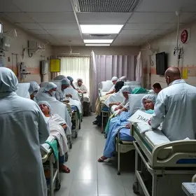 superlotação e precariedade no hospital