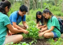 Alunos da APAE e ação ambiental